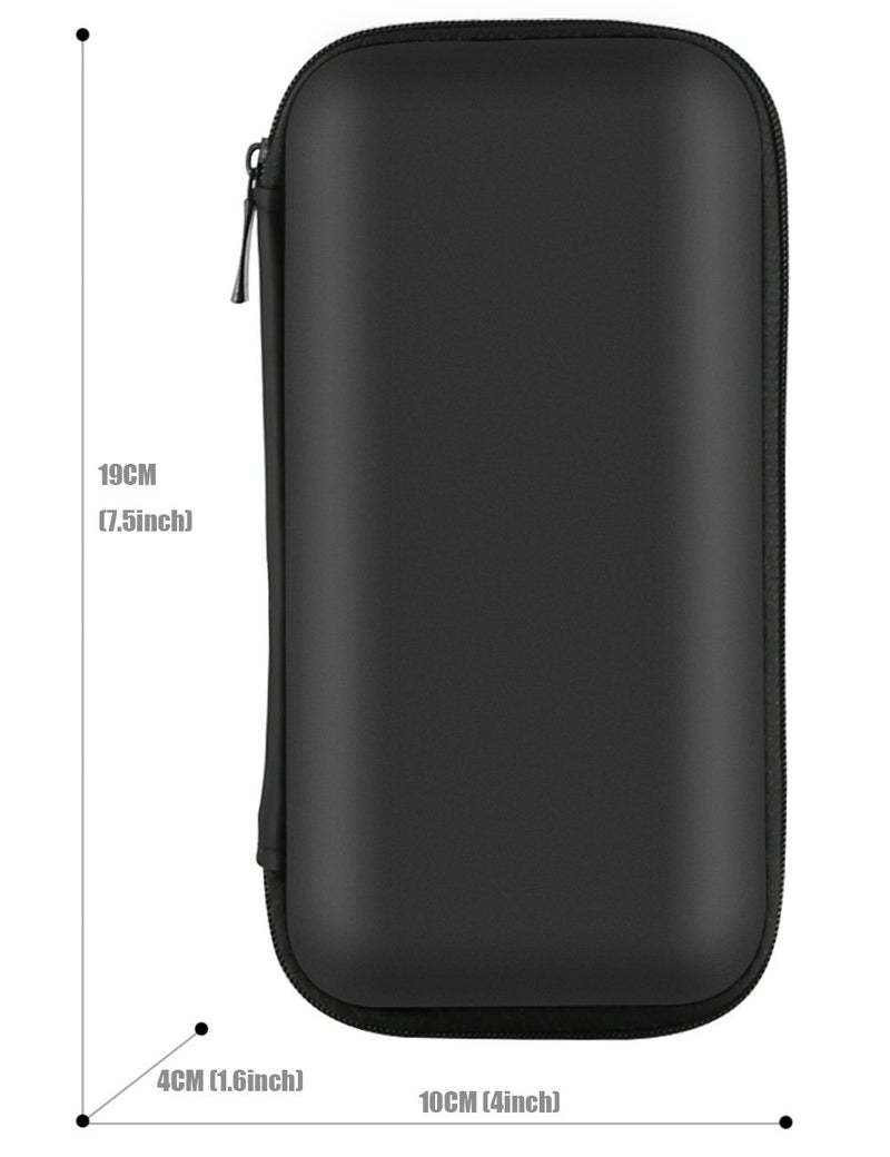 iMangoo Shockproof Carrying Charger Case Hard Protective EVA Impact Resistant Power Bank Pouch Small Electronics Organizer Cable Accessory Travel Essentials for Women  Size 6.5''x3.2''x1''  Black - Image 4